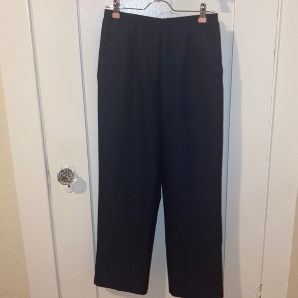 Alfred Dunner Pants - Black/Navy Blue Business Pants